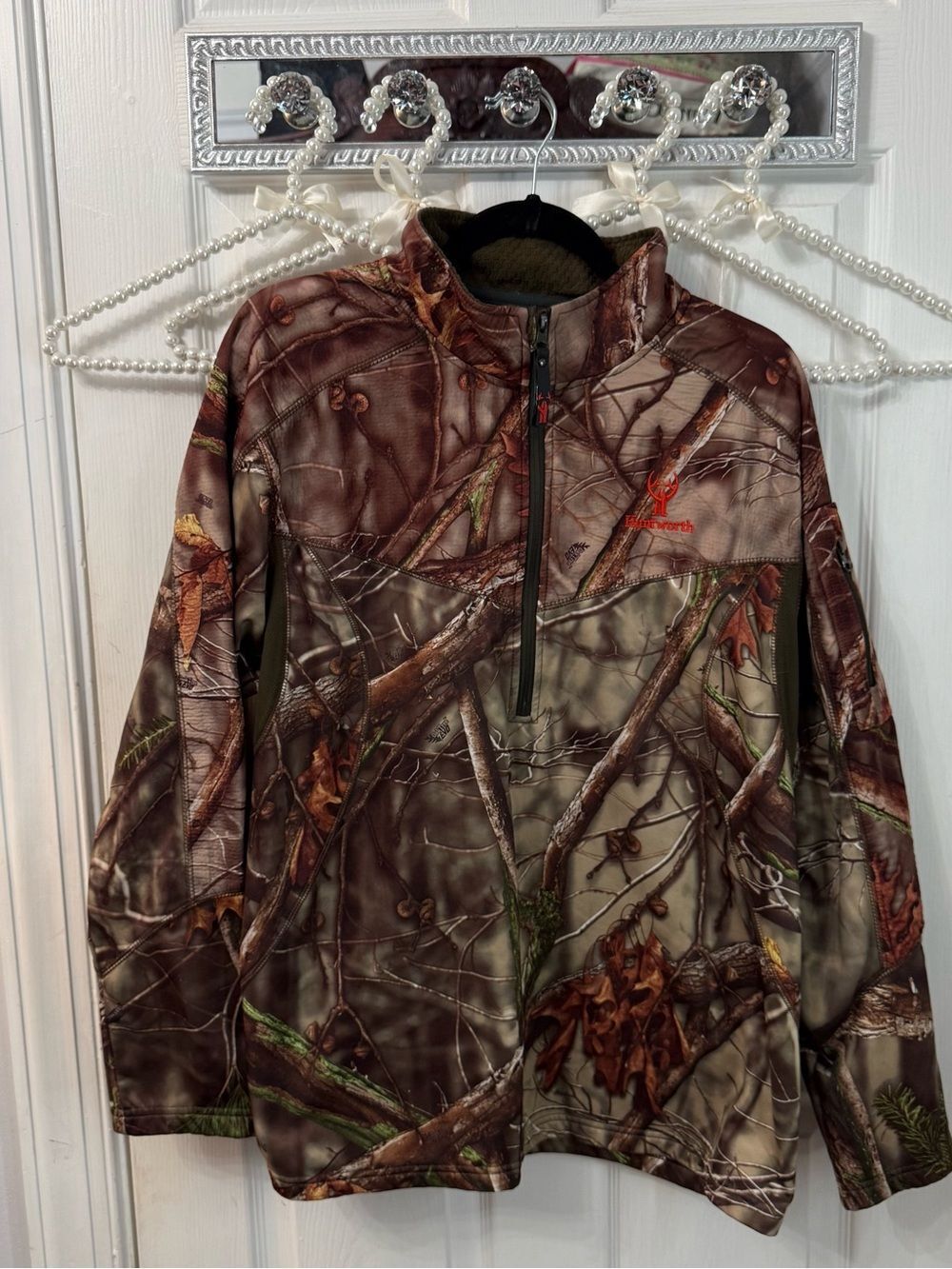 Huntworth Camo Men's Pullover Jacket - Brown/Green